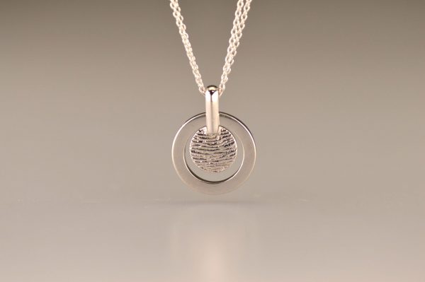 Lasered Fingerprint Rim Pendant - Afbeelding 3
