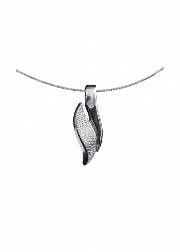 Design hanger met vingerafdruk