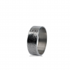 Vingerafdruk ring met 3 pave gezette steentjes