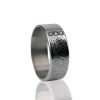 Vingerafdruk ring met 3 pave gezette steentjes - Afbeelding 2