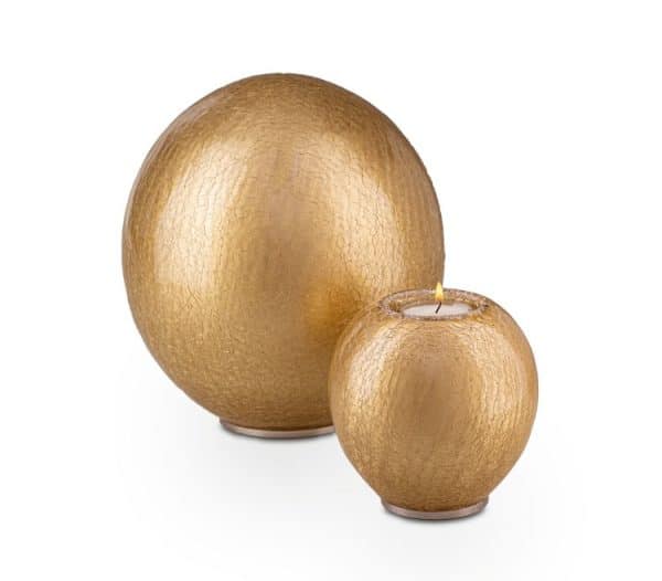 Glazen Urn Gold