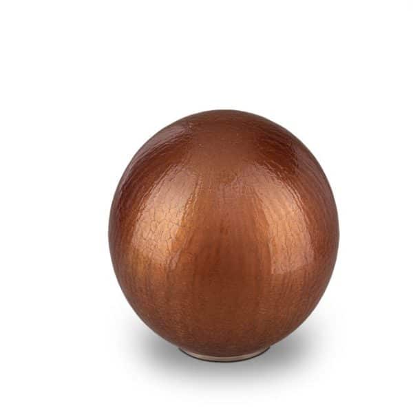Glazen Urn Pearl Orange - Afbeelding 2