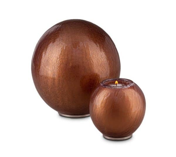 Glazen Urn Pearl Orange